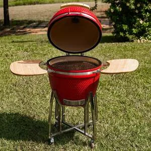 Churrasqueira Kamado Vermelha Artemano Pequena 16 Polegadas