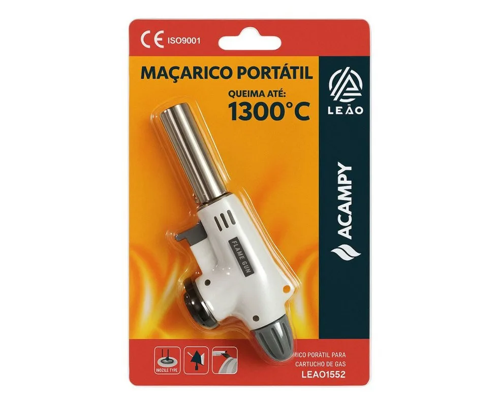 Maçarico Portátil Fame Gun Gourmet, cozinha, camping - Acampy
