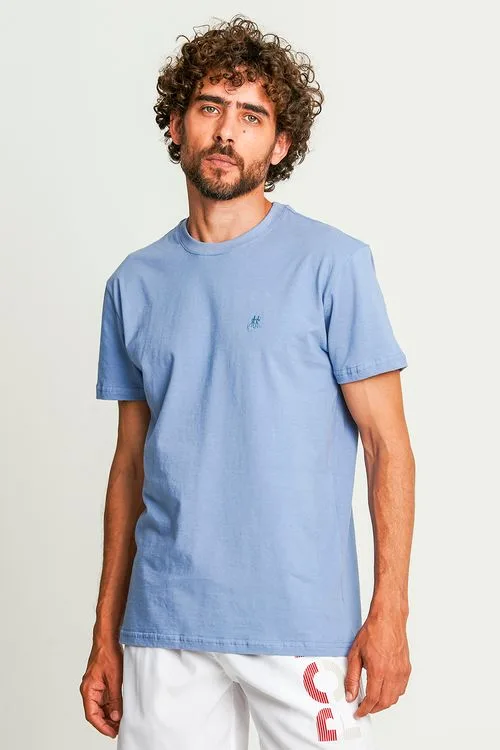 Camiseta Básica Confortável Polo Wear Azul Claro