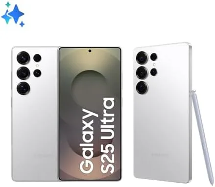 Celular Samsung Galaxy S25 Ultra 5G, 256GB, 12GB RAM, Câmera Quádrupla de 200+50+10+50, Tela Grande de 6.9", Titânio Prata