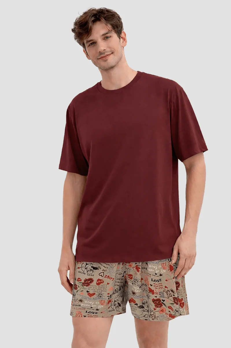 Pijama Curto Cupido Masculino Lupo