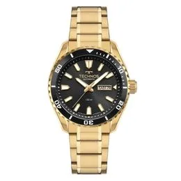 Relógio Masculino Technos Automático 8205PG/1P Preto|Dourado