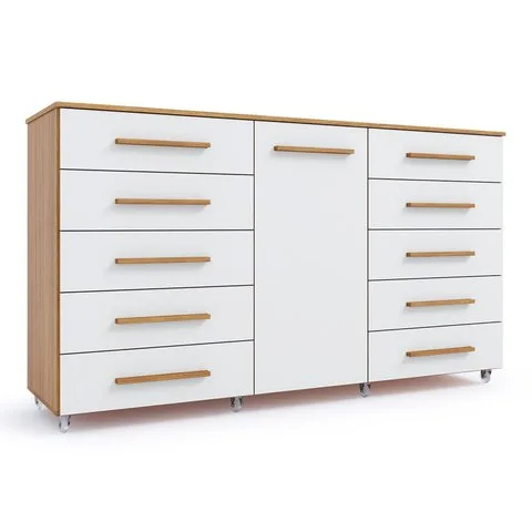 Cômoda para Quarto 10 Gavetas e 1 Porta Imperial