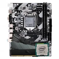 Kit Upgrade, Intel Core i3 8100, Placa Mãe Chipset H310, Memória 8GB DDR4