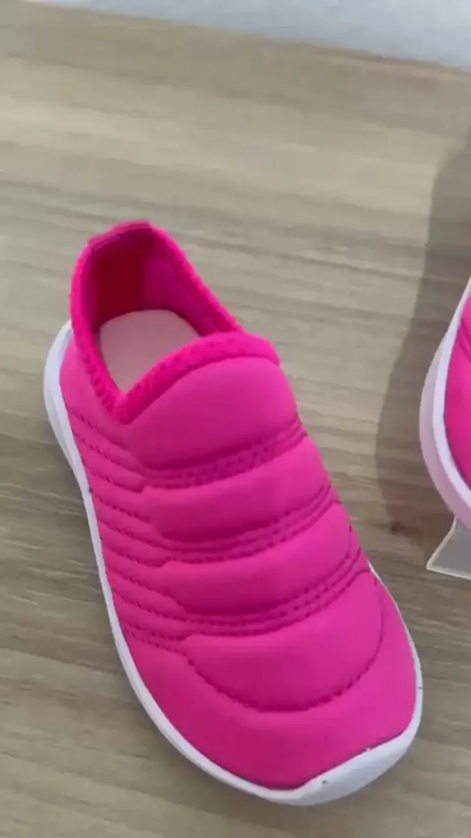 Kit 2 Tênis Feminino Infantil Calce Fácil Menina Leve Macio
