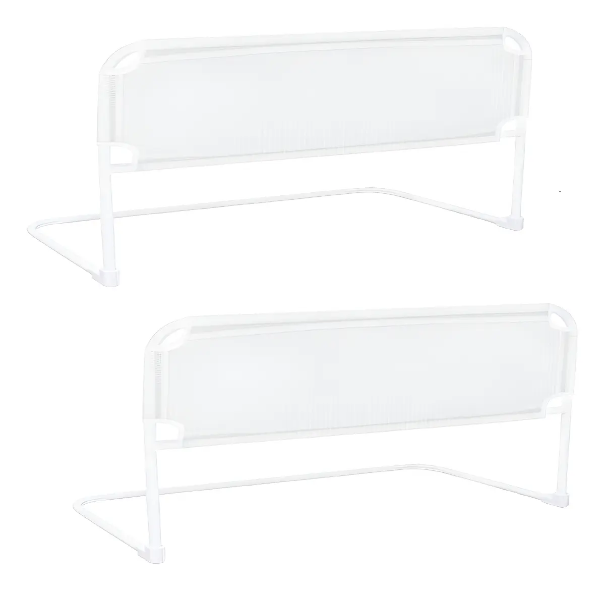 Kit 02 Grade De Cama Normal E Box Bebê E Idoso Altura 54cm Cor Branco Liso