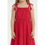 Vestido Infantil Menina Vermelho Laise