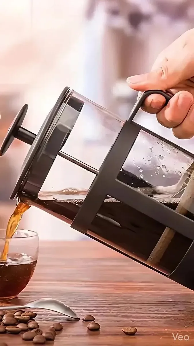 Cafeteira Prensa Francesa 600 Ml Café Expresso Leite Cremoso