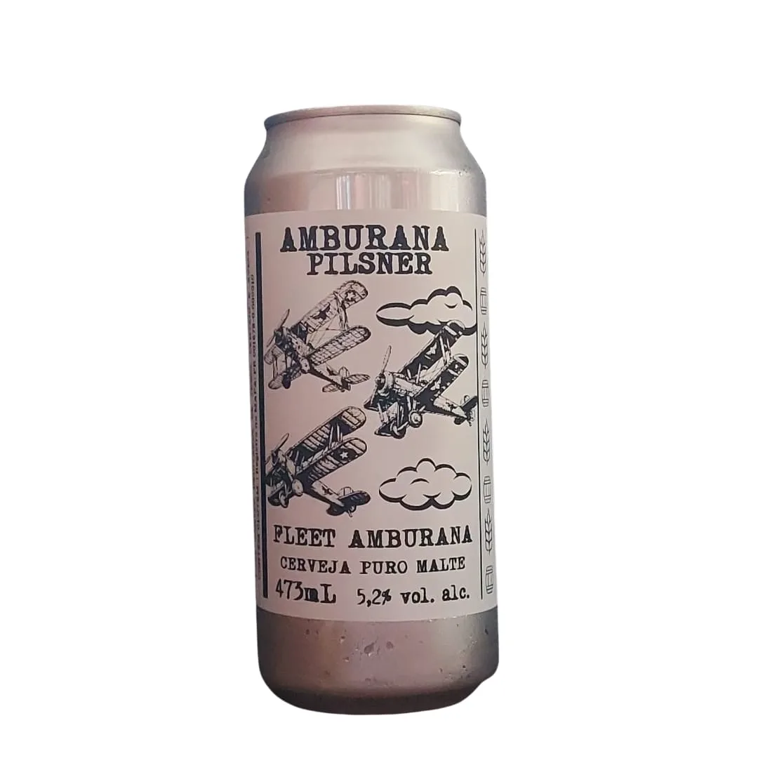 Cerveja Yellow Bird Fleet Amburana Pilsner 473 ml
