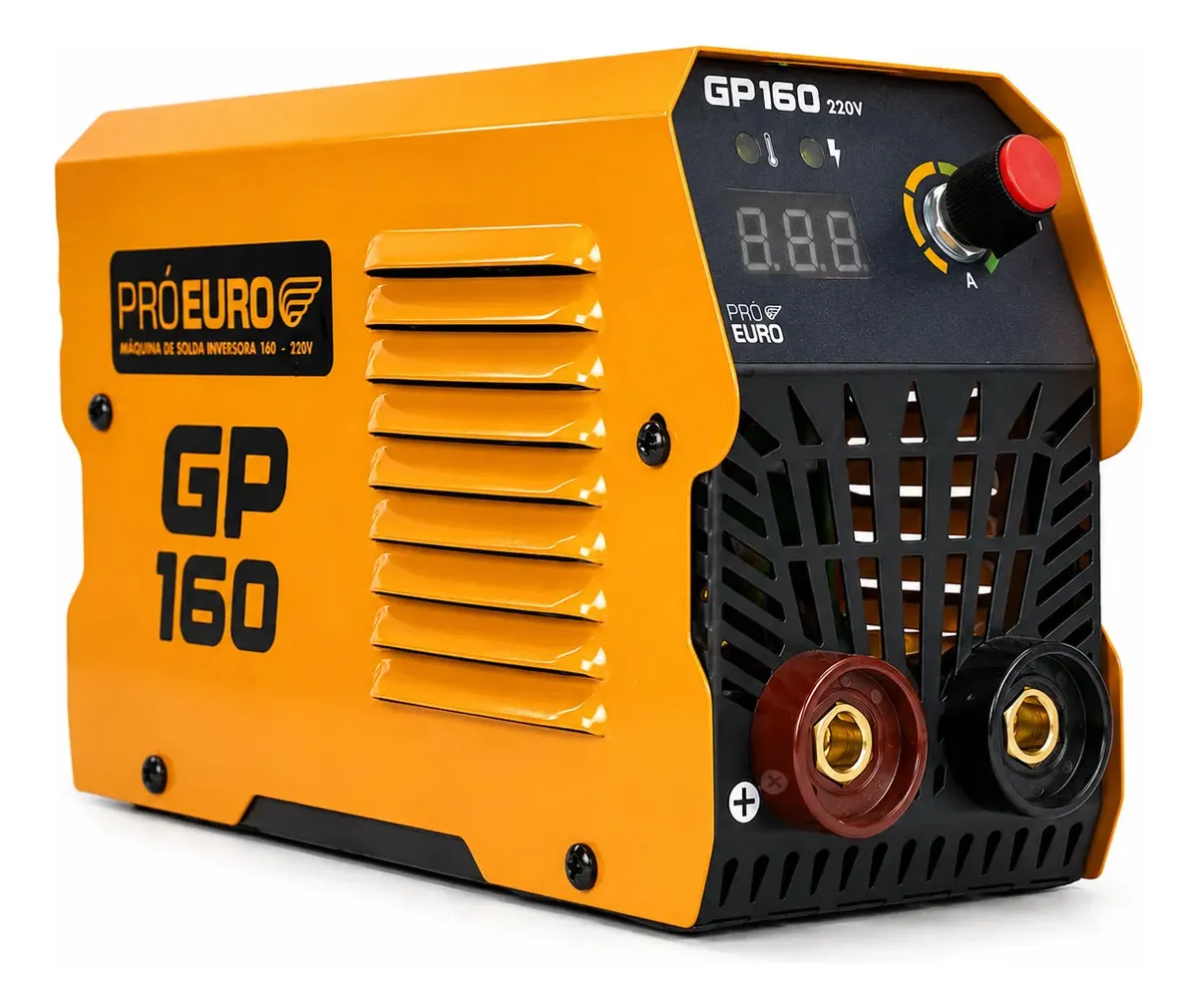 Máquina Inversora De Solda Elétrica Gp 160a Mma Eletrodo Tig-lift Cor Laranja Pró Euro Laranja/preto 220v