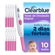 Teste de Ovulação Digital Clearblue 10 Unidades - Drogaria Sao Paulo