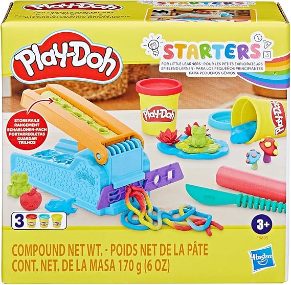 Play-Doh, Massinha de Modelar Infantil, Kit Inicial Fábrica Divertida - Conjunto de Brinquedo com Acessórios e 3 Potes - A partir de 3 Anos