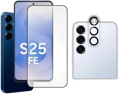 Película De Vidro 3D Tela + Pelicula De Câmera Para Samsung Galaxy S25 FE