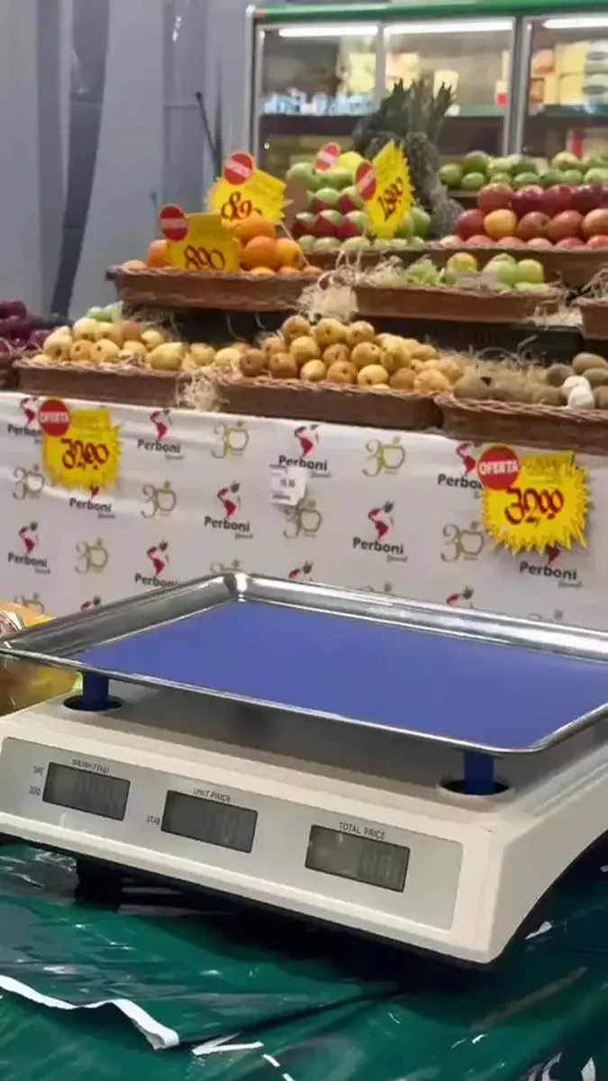 Balança Digital Eletrônica Comercial 40kg Precisão Mercado Azul Familar.