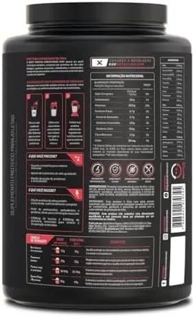 DUX HUMAN HEALTH Whey Protein Concentrado 900g Chocolate – 23g de Proteína e 5g de BCAAs por Porção