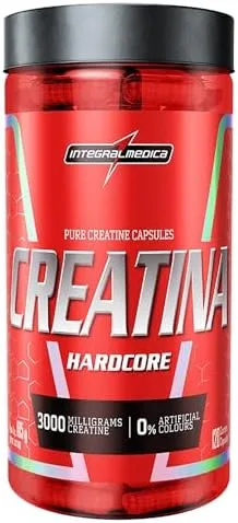 Integralmedica - Creatina em Cápsulas Hardcore - 100% Pura e Monohidratada - 120 Cápsulas
