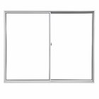Vitrô 2 Folhas De Correr Aluminio Branco 1,00x1,50