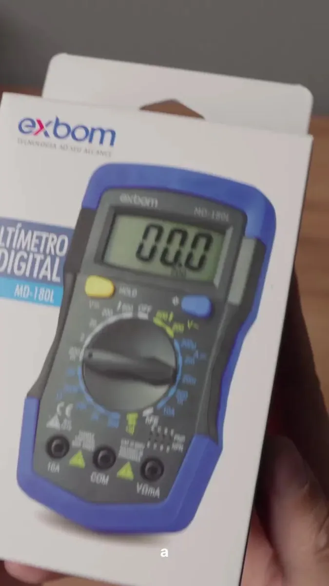 Multímetro Digital Profissional Several Importados Multifunções Display LCD Portátil Com Bateria 9v