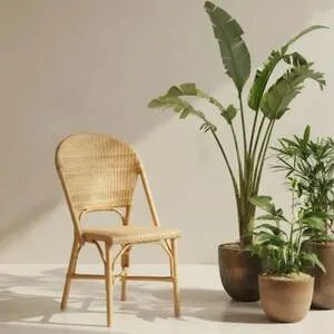 Cadeira Bistro Mondola Rattan Bahali 46x51x89cm