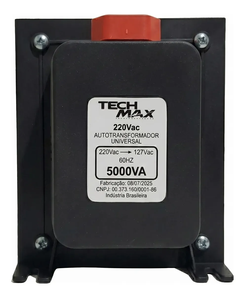 Auto Transformador 5000va bivolt 127v 220v ou 220v 127v para Ar até 12000btus, Microondas, Air Fryer, lava roupas impressora geladeira Conversor de voltagem Tech Max