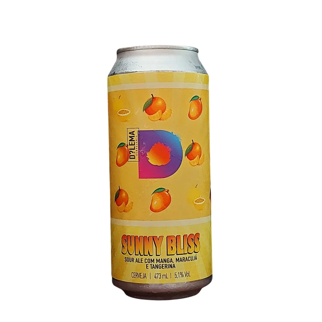 Cerveja Dilema Sunny Bliss Sour Ale com Manga, Maracujá e Tangerina 473 ml