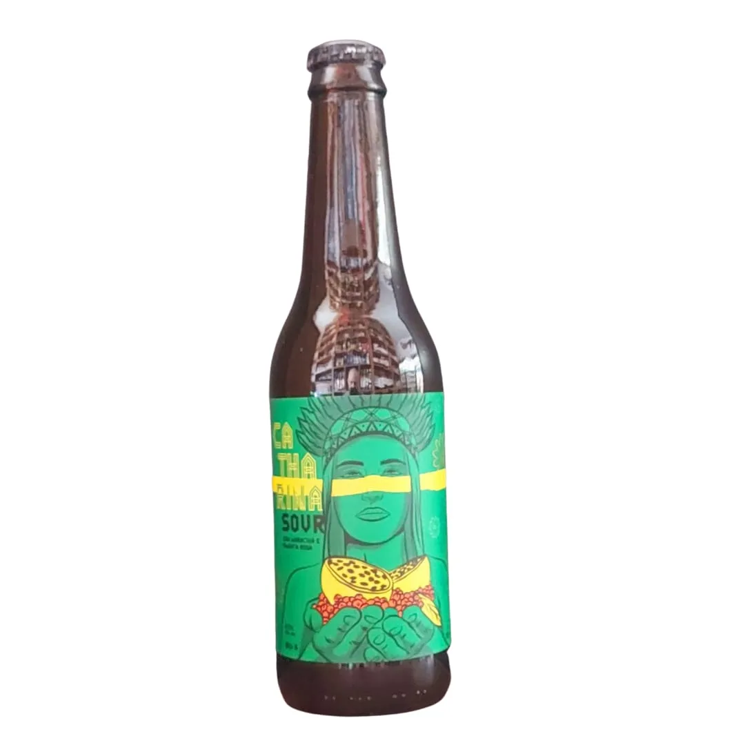 Cerveja Dama Bier Catharina Sour com Maracujá e Pimenta Rosa 355 ml