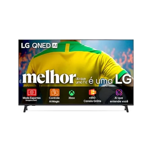 Smart TV 75” 4K LG 75QNED73ASA QNED Processador a7 AI WebOS 25