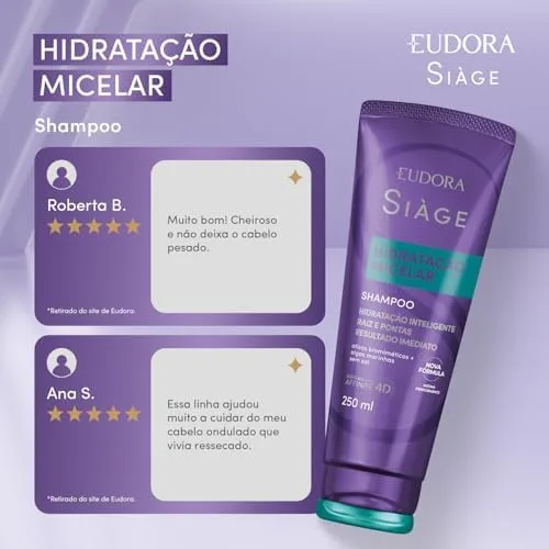 Eudora Siàge Hidratação Micelar Shampoo 250ml