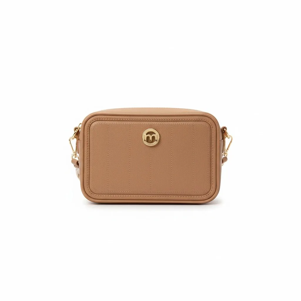 Moleca Bolsa Nude Essencial Urbana em PVC
