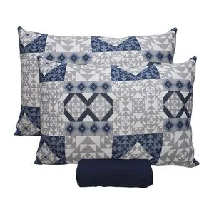 Jogo de Cama Queen Azul Profundo 30cm 3 Peças 0310310CLAZP - Portallar