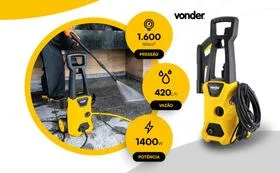 Lavadora De Alta Pressão LAV 1600, 1.600 lbf/pol² Vonder