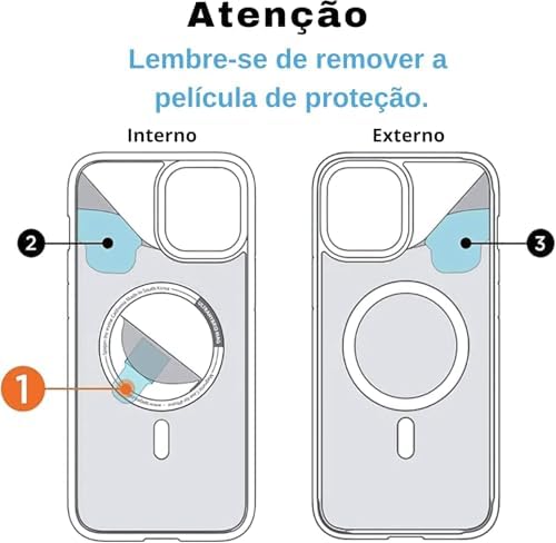 Capa Magnética para Samsung (Galaxy S25 FE) Transparente Anti-Amarelamento Premium com Proteção de Câmera (Galaxy S25 FE)