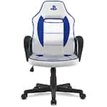 Cadeira Gamer PlayStation, com Ajuste de altura, Branco e Azul, PAF, XL-3319, Spiral Play - CX 1 UN