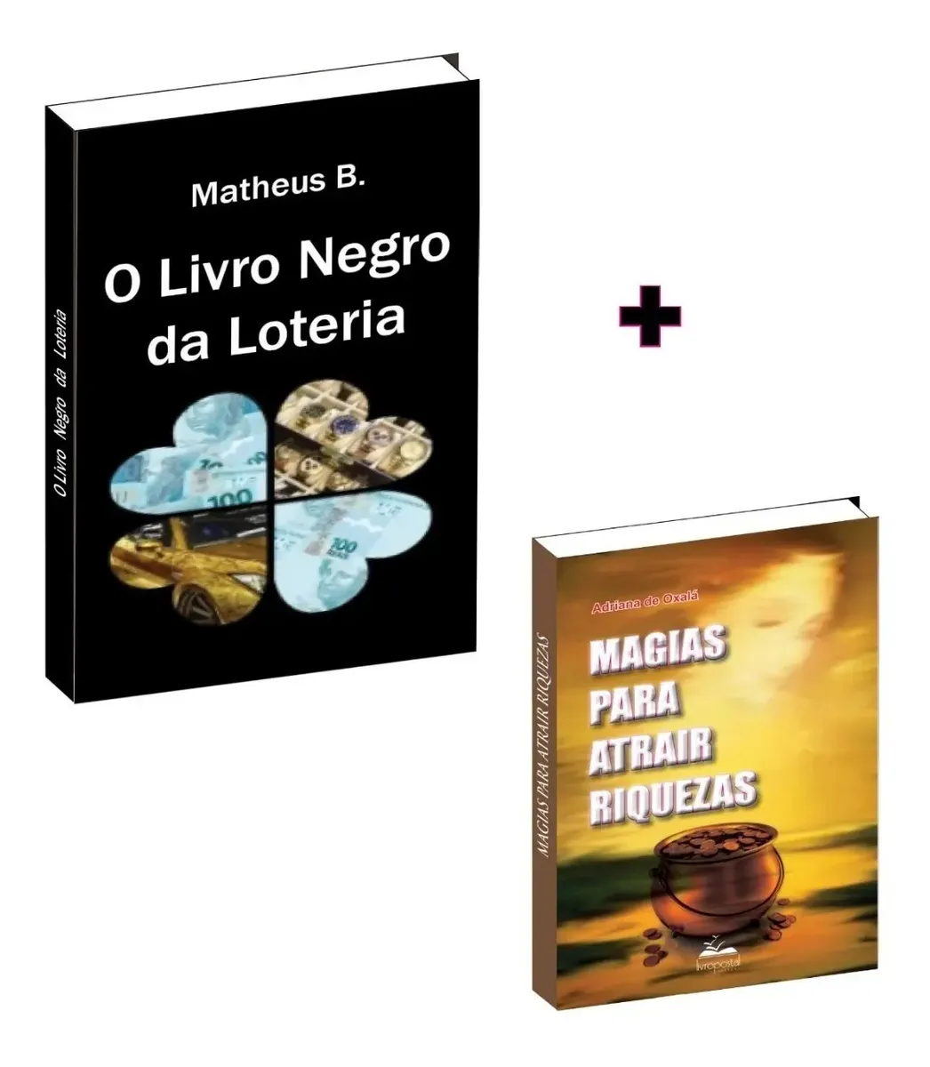 O Livro Negro Da Loteria + Livro Magias Para Atrair Riqueza
