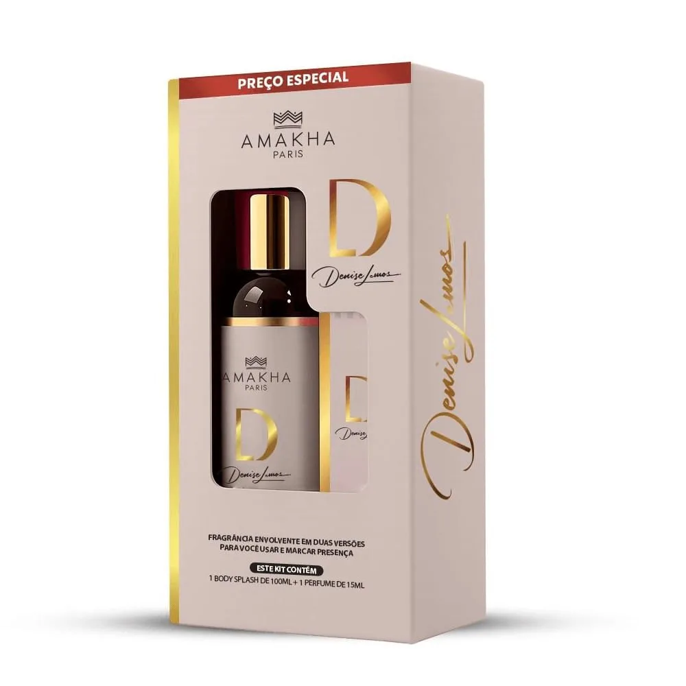 Kit Amakha Paris D Woman Body Splash 100ml + Perfume 15ml