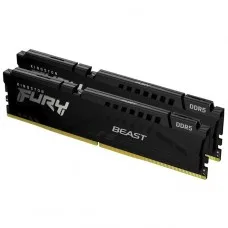 Memória DDR5 Kingston FURY Beast, 16GB (2x8GB), 5200MHz, Black, KF552C40BBK2-16