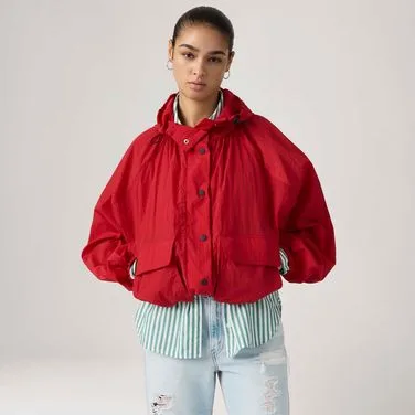 Casaco Levi's® Parka Simone com Capuz Vermelho