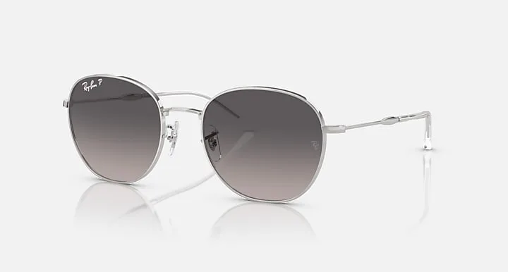 Ray-Ban RB3809 Prata|Silver with Cinza polarizado|Grey Polarized Degradê|Gradient lens
