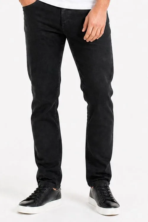 Calça Sarja Slim Básica Confortável Polo Wear Preto