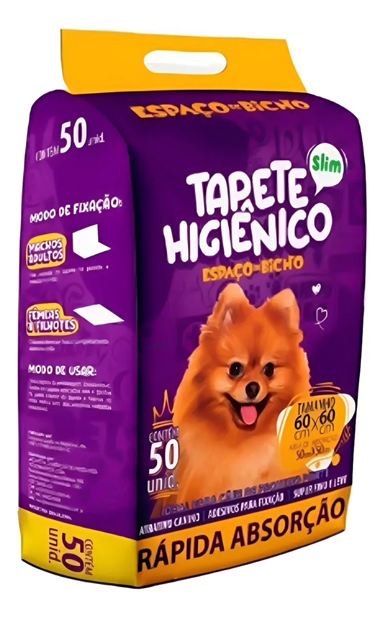 Tapete Higienico Espaço De Bicho 50 Unidades Branco