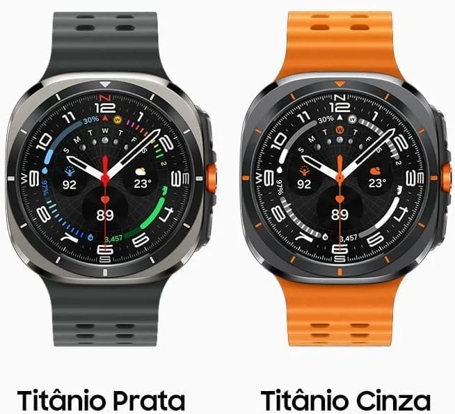 Samsung Galaxy Watch Ultra 2025 Smartwatch 47mm LTE, Galaxy AI, Titânio Aeroespacial, Titânio Prata
