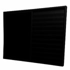 Veneziana 3 Folhas Aluminio Preto 1,00x1,50