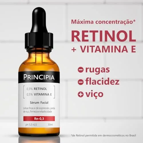 Sérum Principia Retinol 0,3% + Vitamina E - Rn-0,3 Skincare