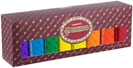 Phebo Caixa de Sabonetes, Vinho, 90g, 8 unidades