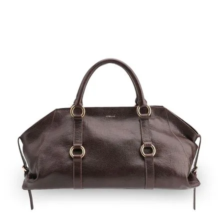 Bolsa Tote - Couro Antique Marrom Escuro