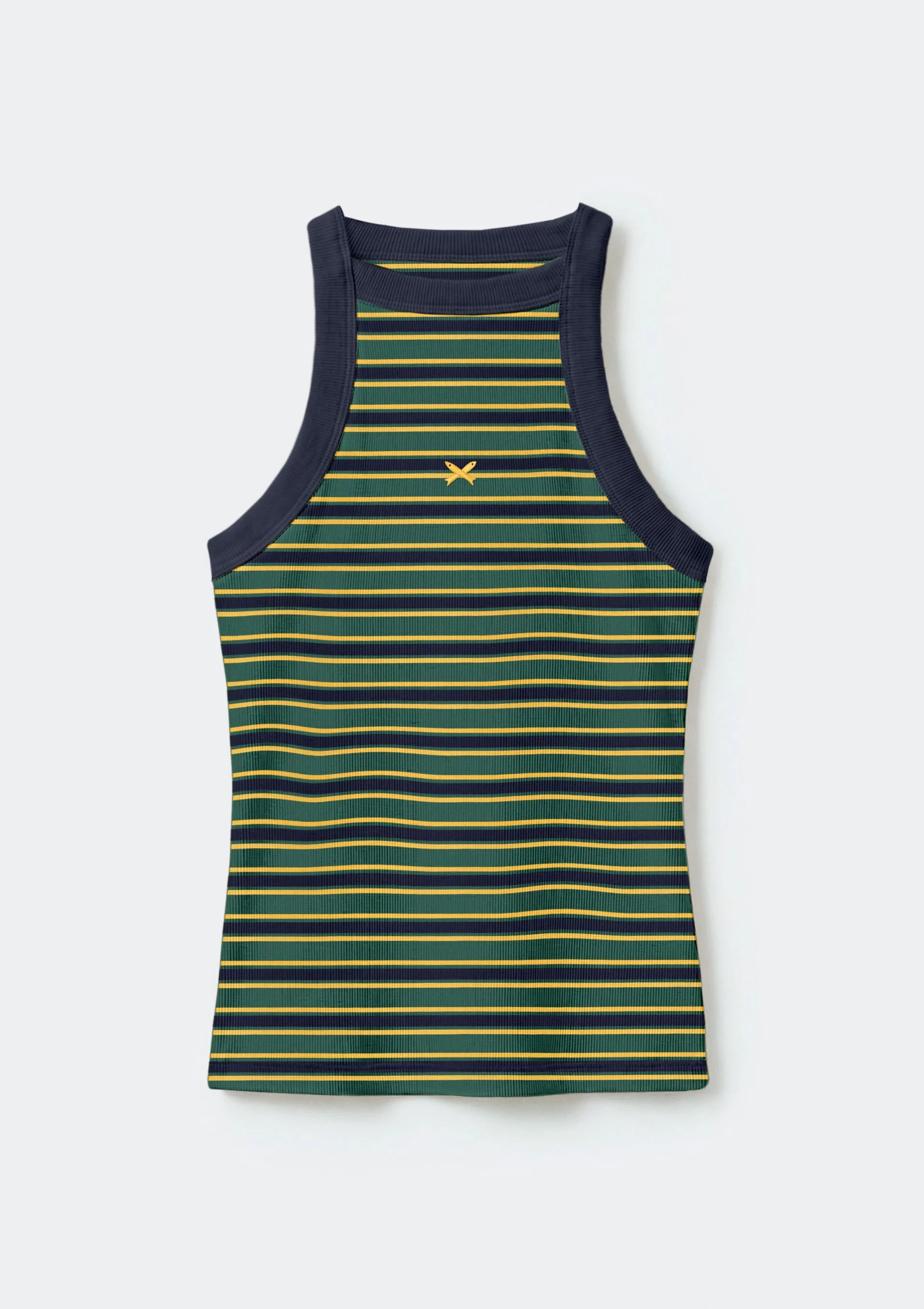 Regata Feminina Listrada Com Bordado Drop Brasil - Azul