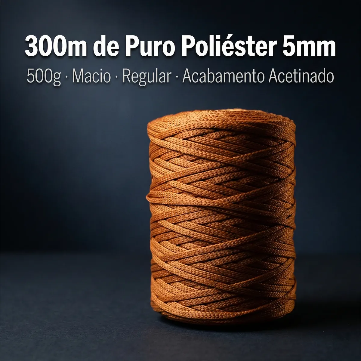 Fio Náutico 5mm 500g 300m Poliéster Crochê Macramê Bolsas