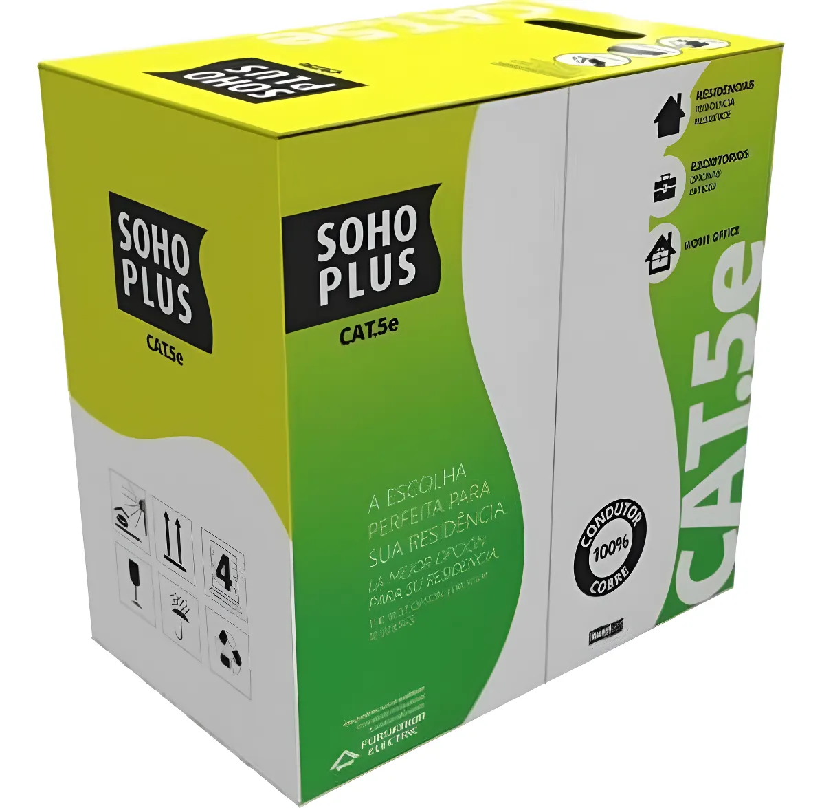 100 Metros Cabo Rede Lan Cat5e Caixa Furukawa Sohoplus