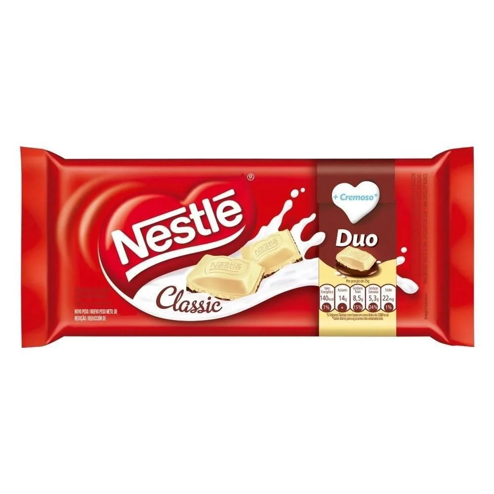 Barra de Chocolate Classic Duo Nestlé 80g