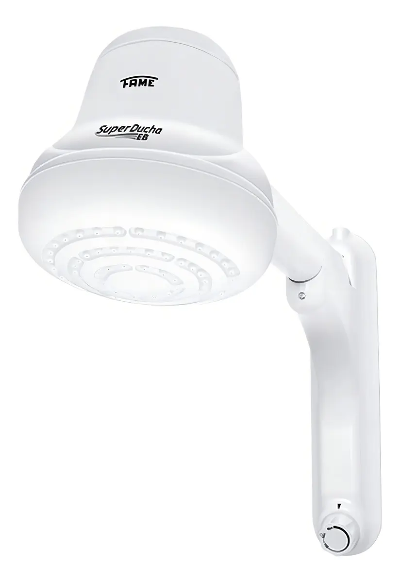 Chuveiro Elétrico Fixo Super Ducha Fame 4.4kW Branco Blindada